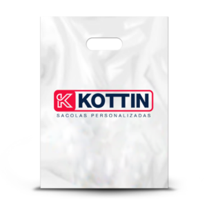 Sacola Personalizada Alça Vazada Branca