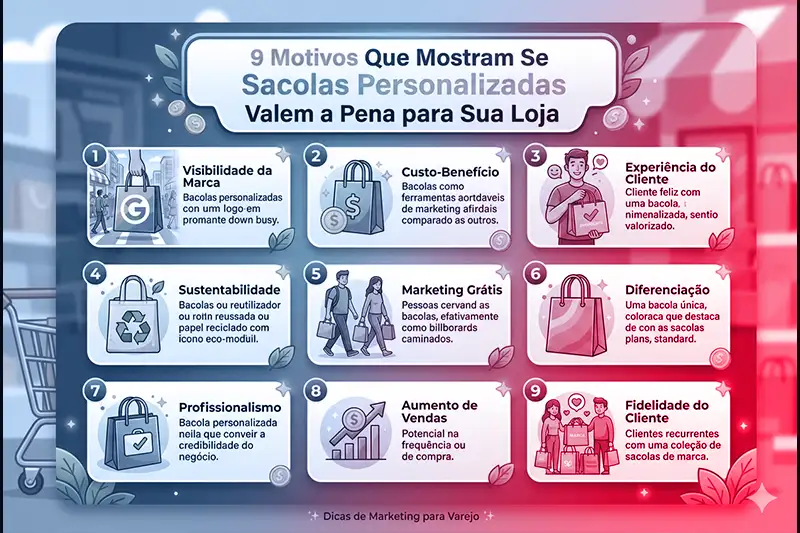 sacolas personalizadas valem a pena para empresas e lojas